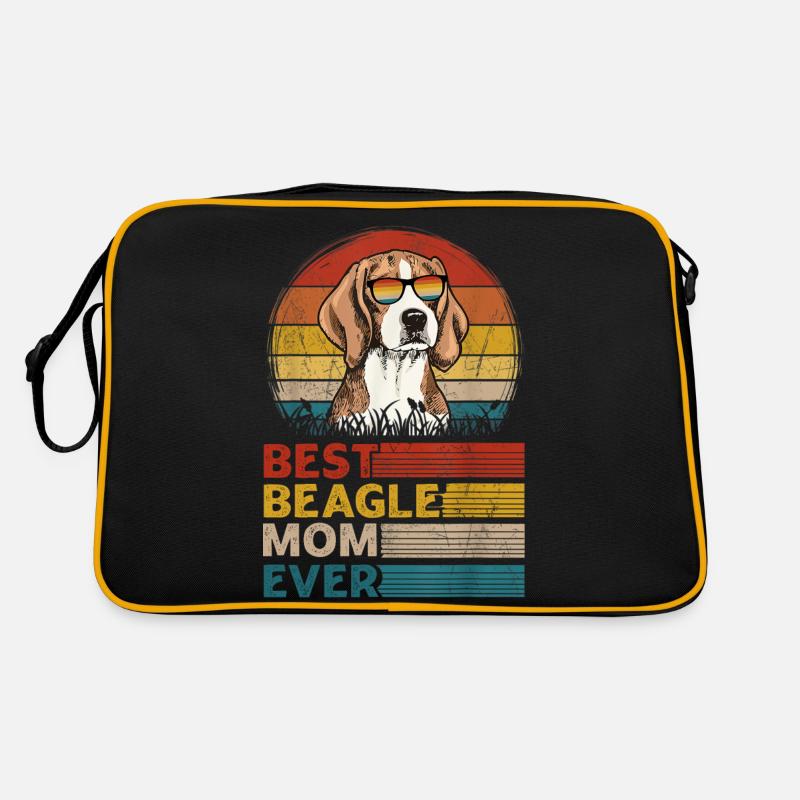 Die beste Beagle-Mama aller Zeiten Retro Tasche