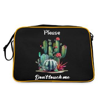 S il te plait, ne me touche pas - Sac Retro - noir/or - Dos