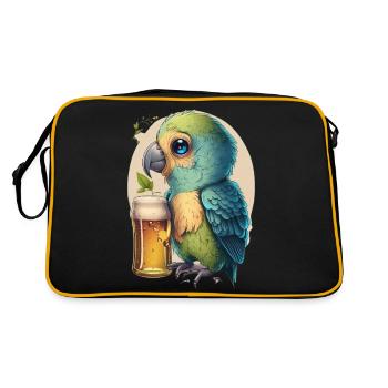 Perroquet de bière sucrée - Sac Retro - noir/or - Dos