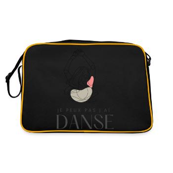 Je peux pas j'ai danse - Sac Retro - noir/or - Dos