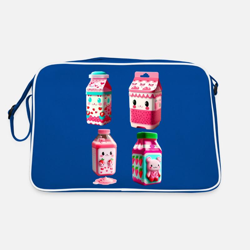 Kawaii Erdbeermilch Karton - lecker! Retro Tasche