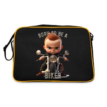 Né pour être un motard - Sac Retro - noir/or - Dos