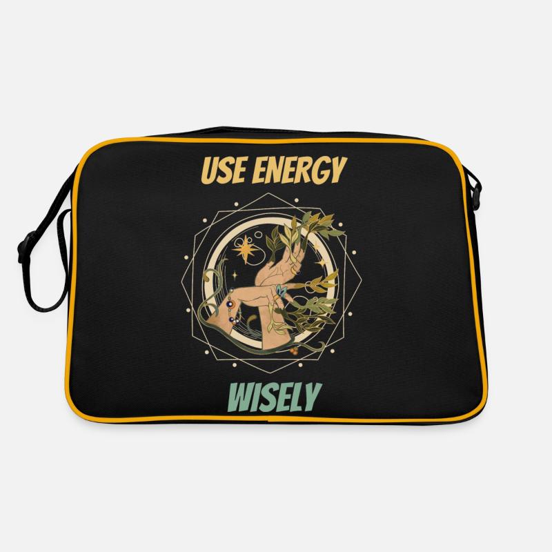 Use Energy Wisely: Elevate Spells Spooky season Retro Tasche