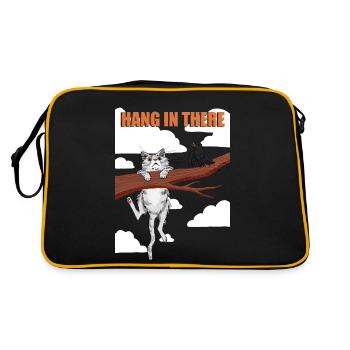 Hang in there 03 - Retro Bag - black/gold - Back