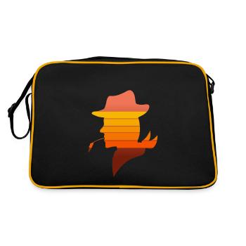 Hintergrundprofil N°1 - Retro Tasche - Schwarz/Gold - Hinten