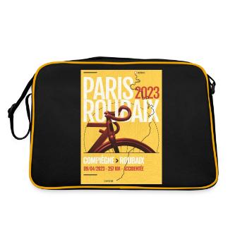 Paris-Roubaix 2023 road bike competition - Retro Bag - black/gold - Back