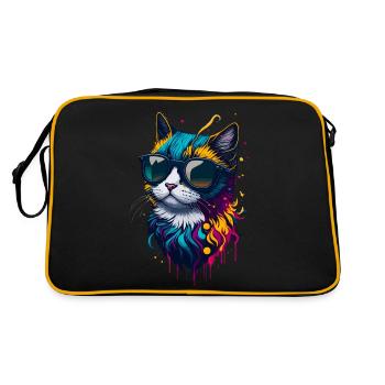 Chat mignon - Sac Retro - noir/or - Dos
