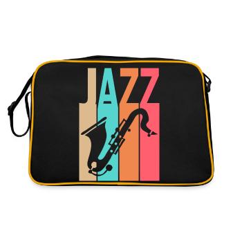 Musique Jazz - Saxophoniste - Sac Retro - noir/or - Dos