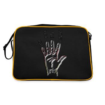 J’ai un coup de main en Allemagne - Sac Retro - noir/or - Dos