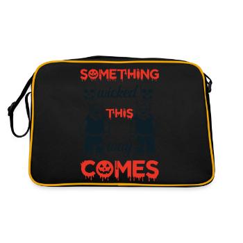 Zombie,Monster,Haunted,Graveyard,Cauldron - Retro Bag - black/gold - Back