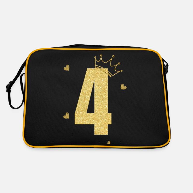4th anniversary golden crown Retro Bag