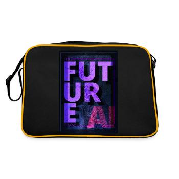 FuturE - Retro Tasche - Schwarz/Gold - Hinten