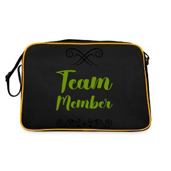 Team Member - Retro Bag - black/gold - Back