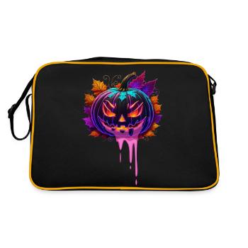 Citrouille d'Halloween - Sac Retro - noir/or - Dos