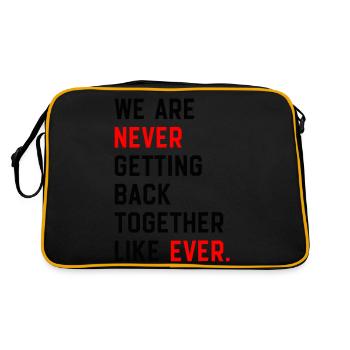 We Are Never Getting Back Together Like Ever - Sac Retro - noir/or - Dos