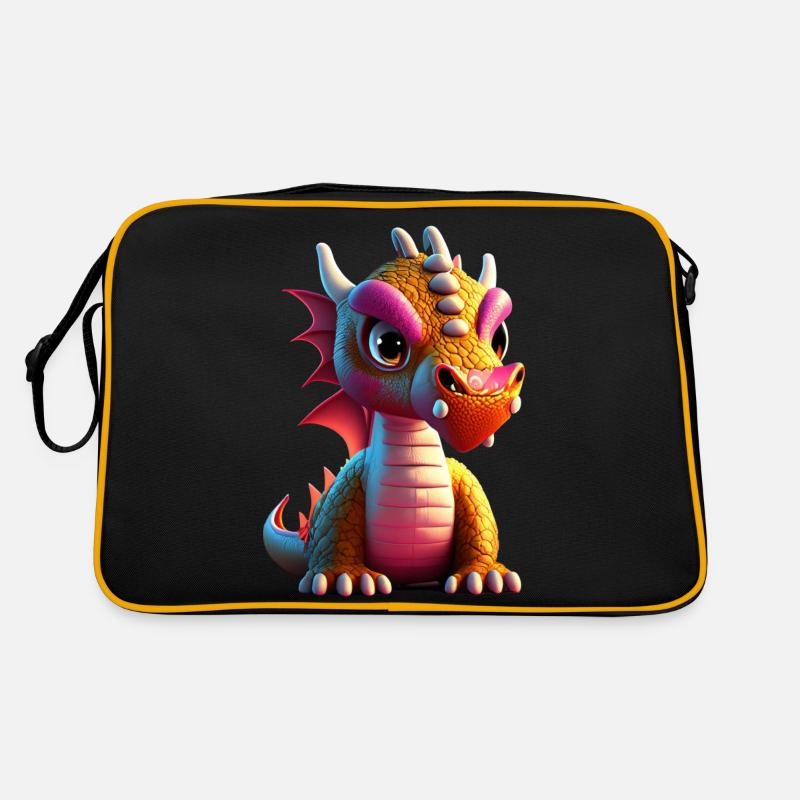 mignon petit bébé dragon drôle Sac Retro