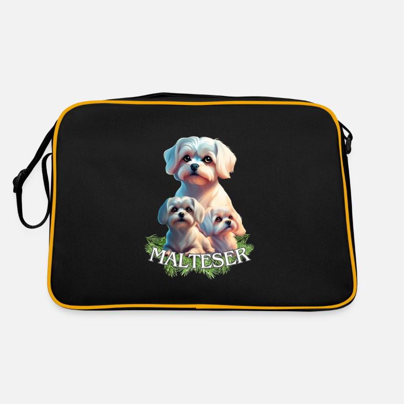 Chiens maltais - Groupe de chiens maltais Sac Retro
