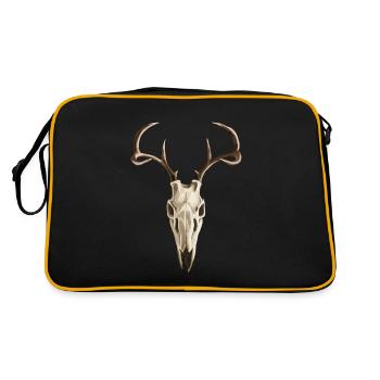 Crâne de cerf - Sac Retro - noir/or - Dos