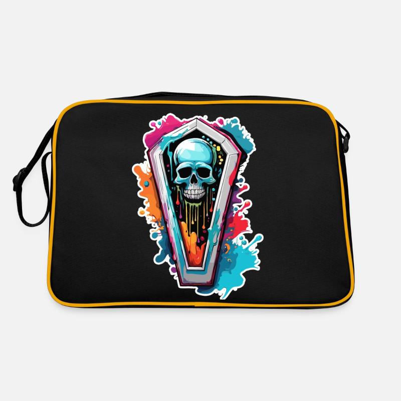 Sarg / Letzte Ruhestätte / Erde / Bestattung Retro Tasche