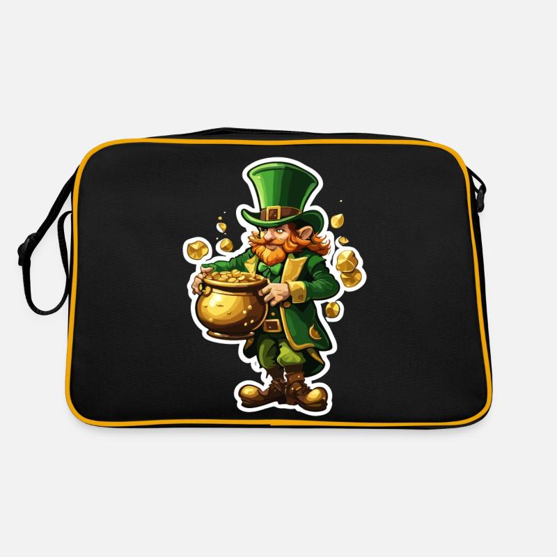 Leprechaun / Leprechaun / Vert / Gingembre / Irlande Sac Retro