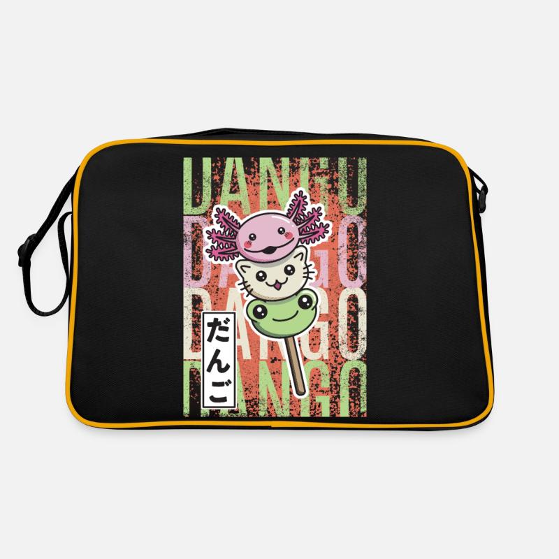 Dango Kawaii Axolotl Katze Frosch Retro Tasche