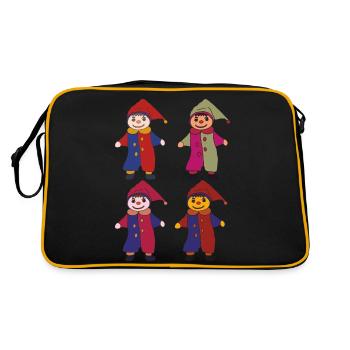 Kasper dans un pack de quatre - Sac Retro - noir/or - Dos