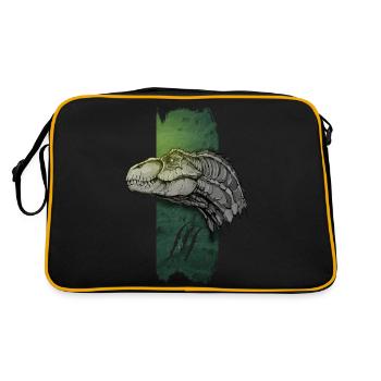 Poursuite rapide : Vélociraptor en mouvement - Sac Retro - noir/or - Dos