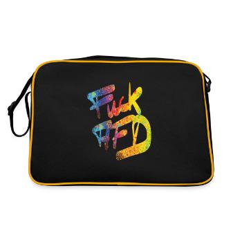 Fuck AFD - Sac Retro - noir/or - Dos