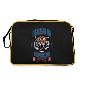 New York Tiger - Sac Retro - noir/or - Dos