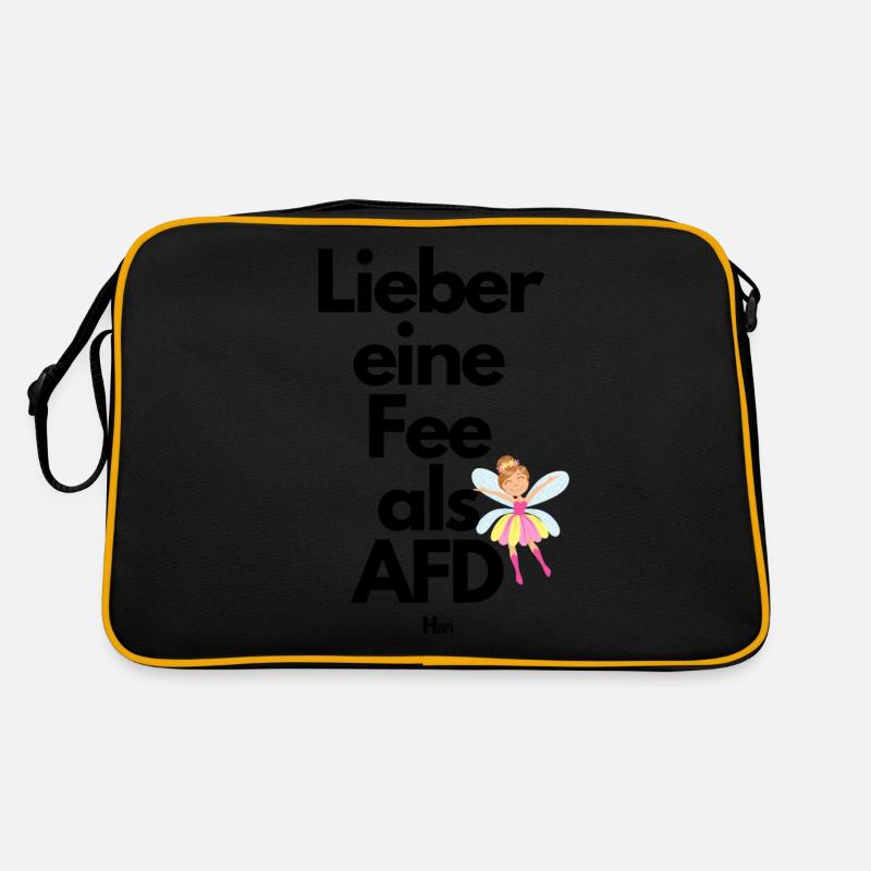 Lieber eine Fee als AFD Retro Tasche