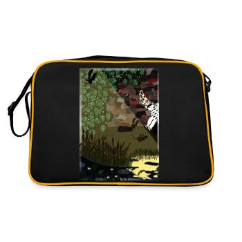 Nightlife - Retro Bag - black/gold - Back