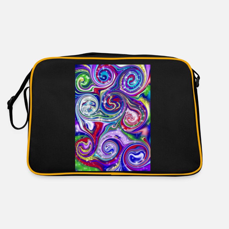Magic Spirals Retro Tasche