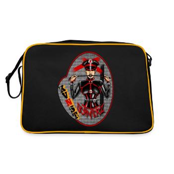 Kvnstschmerz Domina - Retro Tasche - Schwarz/Gold - Hinten