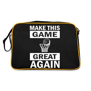 Basket-ball - Sac Retro - noir/or - Dos