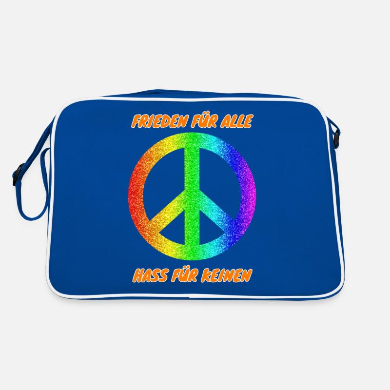 Demo Peace for All Hate for No 2 ANti AFD Retro Bag