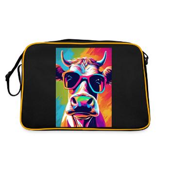 Vache à lunettes - Sac Retro - noir/or - Dos