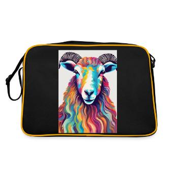 Colorful ram - Retro Bag - black/gold - Back