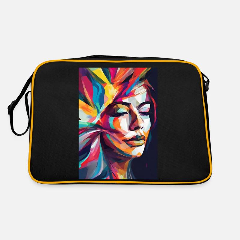 Abstraktes Bild Retro Tasche