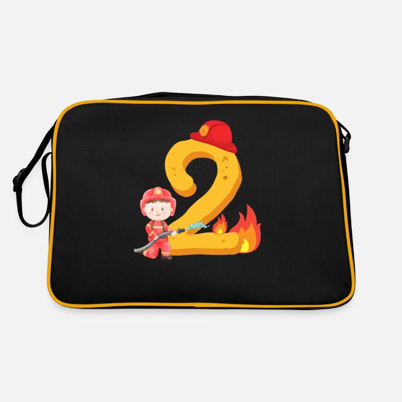 Second Fire Brigade Birthday Firefighter for the 2nd Retro Bag