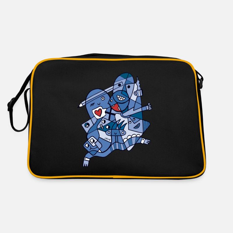 L’harmonie dans la diversité Version bleue Sac Retro