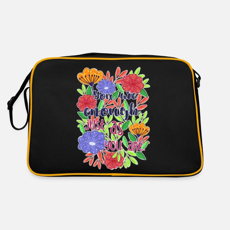Tu es assez, tel que tu es - Sac Retro - noir/or