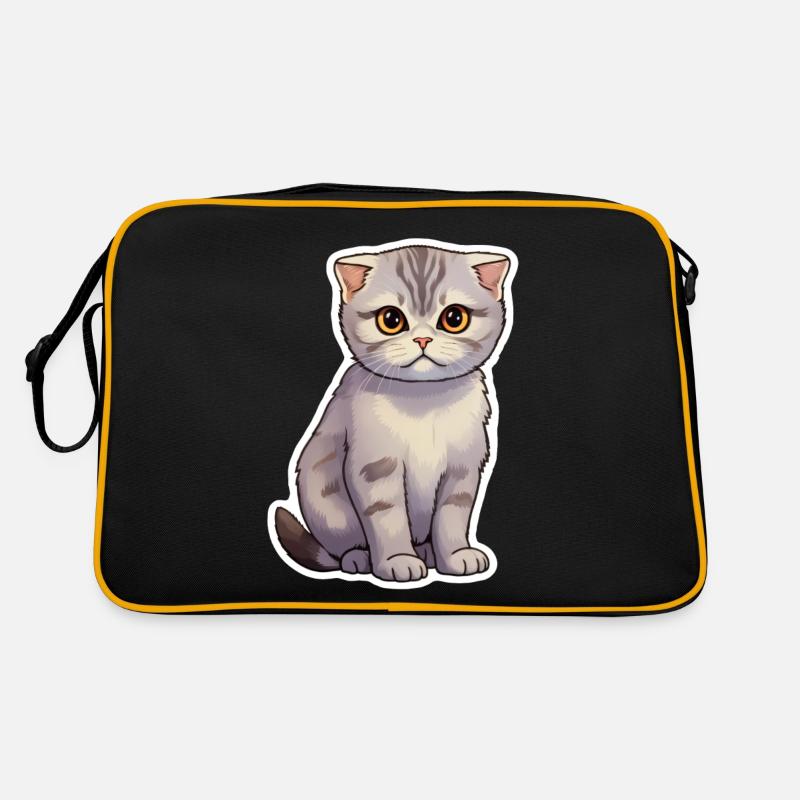 Scottish Fold Cat Cute Retro Bag
