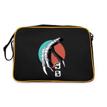 Claw - Retro Tasche - Schwarz/Gold - Hinten