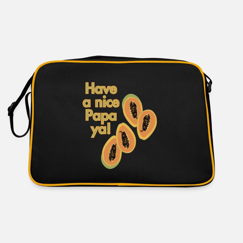 Habt eine schöne Papaya! Retro Tasche