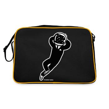 SPACE SUIT-STUDIO HAKA - Retro Tasche - Schwarz/Gold - Hinten