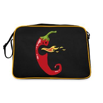 Fire chili - Retro Bag - black/gold - Back