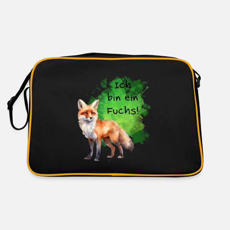 Ich bin ein Fuchs! Retro Tasche