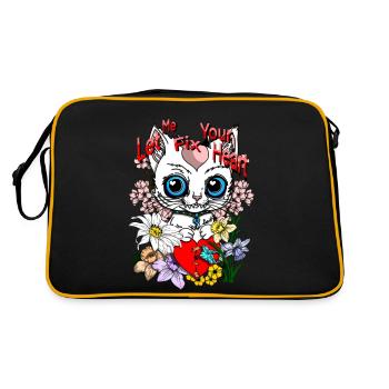 Heart repair - Retro Tasche - Schwarz/Gold - Hinten