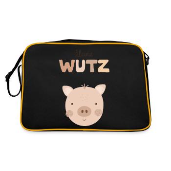 Petit Cochon beige - Sac Retro - noir/or - Dos