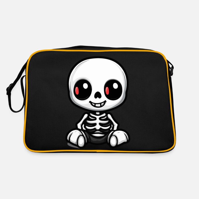 Skeleton Cute Halloween Comic Retro Bag